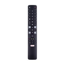 스마트 리모컨 만능 리모콘 스위치 블루투스 tv 새로운 원격 제어 tcl tv rc802n yai3 yui2 yu14 yui1 yu11 65c2us 75c2us 43p20us, 검은색