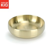 티타늄이중원형찬기 이중찬기 한정식반찬 반찬그릇, 티타늄이중원형찬기-3호