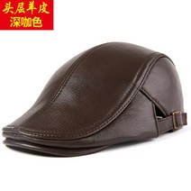 남성 인싸 양가죽 모자 심플 헌팅캡 베레모 XL