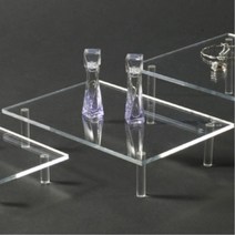 상업용 영업용 아크릴 진열대 상품정리대 사각 테이블 스탠드 정리함 의류 매장 식당 사무실용품, 본상품선택
