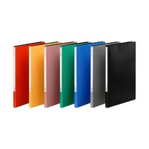 f20 48254 문화 PP펀치리스화일 F430-7 흑색 상철 펀치리스 1개