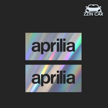 찐카 아프릴리아 aprilia 로고 차량용 데칼스티커 ZCG-25, 홀로그램