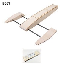 rc잠수함 아우트리거 나무 새우 키트 스피드 아우트리거 새우 레이싱 모델 빌딩 키트, 적갈색