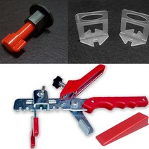 타일 간격제 쿠사비 타일핀 평탄클립 집게 쐐기 줄눈간격 타일 시공 레벨링, 평탄클립(3mm 50개)