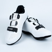 라르고 SPEED 평페달 신발 스피닝 자전거 MTB 로드 와이드 클릿 슈즈 느낌, 36(230mm), 화이트(VT-01)