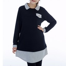 판도라by비비안 임부용 원피스 셔츠형 스트라이프 wp1905