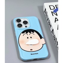 아이폰전용 짱구 코끼리/ 맹구 콧물 케이스 스피너 폰케이스 아이돌 착용