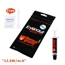 CPU쿨러 Thermal grizzly kryonaut 페이스트 그리스 12.5wm.k, 1g 인증서 없음