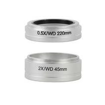 WD 0.5X 0.7X 2.0X 8X50X 삼안 현미경 스테레오 보조 대물 렌즈 바로우 니콘 SMZ645 SMZ745 용, 0.5x 2.0x