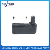 VG-A6300 수직 배터리 그립 소니 알파 A6300 A6000 카메라 NP-FW50 홀더
