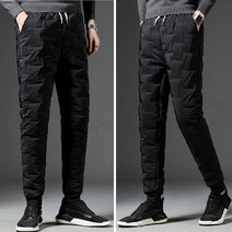 방한 패딩바지 일자형 방풍 바지 등산 낚시 골프 캠핑 바이크 운동 작업복 다용도 겨울