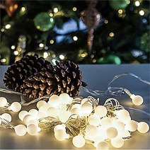 LED 50P구슬5.4M, 투명선_칼라전구