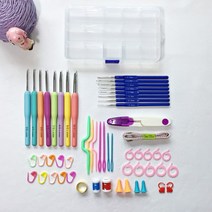 초보 뜨개질 코바늘 세트 DIY 필수 부자재 10종 하트단수핀포함(평일 오후 3시 주문건까지 당일발송 됩니다), 1개