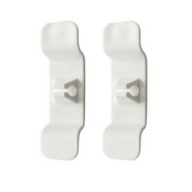 견고한 2Pcs 주방 스탠드 믹서 에어 프라이어 케이블 관리 고정 와이어 홀더 접착, [02] 2개 white