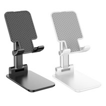 로지 똑똑한 스마트폰 태블릿PC 접이식 거치대 2P, 블랙+화이트, 블랙+화이트