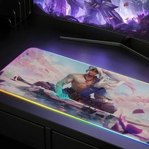 rgb 장패드 RGB 빛나는 마우스 패드 사무실 게임 홈 천막 키보드 초대형 두꺼운 멋진 노트북 사용자 정의, 09 y_01 Thickness 3MM
