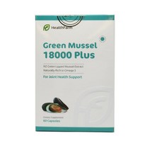 뉴질랜드 헬스팜 초록잎홍합 그린머슬 Greenmussel 18000 60캡슐, 3개