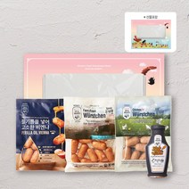 미니미니한 소시지 반찬 세트 (부어스첸 255g 치킨부어스첸 255g 들기름 비엔나 255g 홀그레인머스타드 190g)