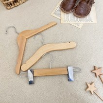 미틈달인연 원목 신생아 어린이 유아 키즈 원목 아동 옷걸이 아기옷걸이, 아기옷걸이(하의)5p, 대형, 1개