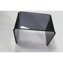 투명테이블 아크릴테이블 카페 인테리어 탁자 투명 라운지, B W195xL300xH225mm 그레이
