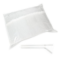 대성산업 자바라 투명 개별 스트로우 7 x 250 mm, 250개입, 8개