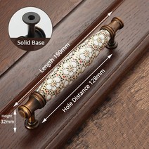 터닝도어 손잡이 방문 문고리 잠금핀 폴딩 히든 도어 옛날 가구 골동품 청동 세라믹 캐비닛 핸들 빈티지 서랍 옷장 핸들 유럽 핸들 하드웨어, 핸들-1019fg-128