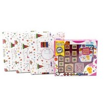 누리몰 어린이집 생일답례품 포장 콩콩 우드 스탬프 4p, 랜덤 발송, 5세트