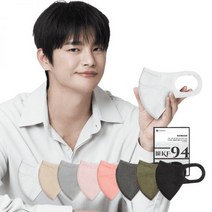 시노텍스 컬러 귀편한 미세먼지 KF94 마스크 새부리형 50매, 중형(M) 50매, KF94코랄핑크