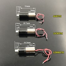 미니 6mm 감속 코어리스 엔진 유성 기어 박스 감속기 모터 DC 3V 46RPM/ 242RPM/ 1200RPM DIY 로봇 장난감, [03] Model C  46RPM, [01] 3 볼트