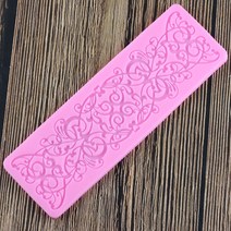 밀랍왁스 천연밀랍왁스 야화 꽃레이스 케이크 테두리 실리콘 금형 DIY 퐁당 장식 도구 초콜릿 검 페이스트, 한개옵션0