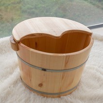 편백나무 족욕통 발 족욕기 가정용 원목족탕기 심신, 25CM족욕통+덮개