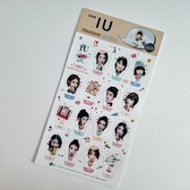 아이유미니스탠딩스티커 아이유IU굿즈 플라스틱재질스티커