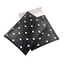 폼포드 폼보드 하드보드지 10 pcs 7x9.2 in 버블 메일러 셀프 인감 패딩 블랙 러브 봉투우편 가방 방수 폼 가방