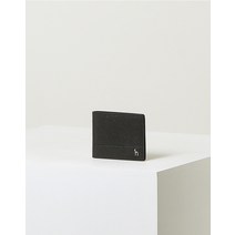 22FW [populet]블랙 단색 소가죽 머니클립 WUWA2F101BK