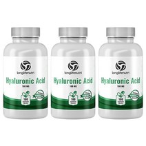 롱라이프뉴트리 히알루론산 sodium HyaluronicAcid 180캡슐 3개