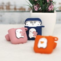 익명이 블루투스 에어팟 케이스 국내 캐릭터 정품 W549C83, 수앤진쿠팡 오렌지