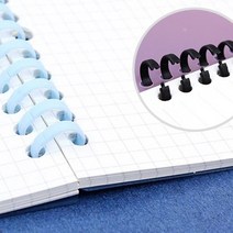 책 제본 링 칼타공기 스프링 집 똑딱 인쇄물 프린트물 용품, 색상, 흰색