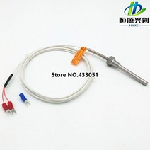 RTD Pt1000ohm 온도 프로브 센서 PT 1 8 스레드 L50mm D6mm 330804, PT100C