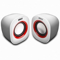 BONITA SP10 화이트/레드 스피커 PC (2채널)