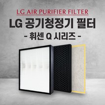 엘지 공기청정기 LA-R110SW 필터 Q 시리즈 국내산 H13, 1개, 001.헤파 탈취 세트(일반형)