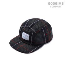 구김스 구김스 747_ 텔레포트 체크 캠프캡 모자