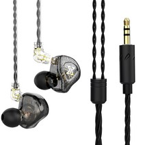 AK6 MAX 인이어 이어폰 분리형 라인 변경 용 마이크 헤드폰이있는 HIFI 저음 소음 차단 이어 버드 헤드셋, 02호