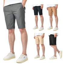 핫코드 남성용 여름 정장 5부 팬츠 스판 슬랙스 반바지