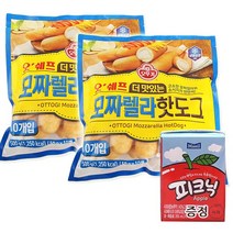 오뚜기 오쉐프 모짜렐라핫도그500gX2팩+피크닉 1개 증정, 2팩, 500g