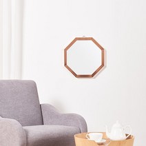 리아 메탈 정팔각 거울 2size, 실버