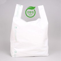착한비닐 친환경 생분해 비닐봉투 100매 자연분해 썩는 비닐쇼핑백 특대 대 중, 생분해비닐소