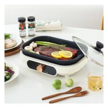 키친아트 허브 2IN1 분리형 멀티 만능 그릴 KSJ-1370EG 구이와 팬을 한번에 식탁위에 안성맞춤