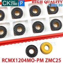 RCMX1204MO-PM ZMC25 RCMX 1204MO PM R6 초경 인서트 원형 밀링 페이스 인덱서 블 공구 CNC 금속 선반, [01] 10PCS or 1box