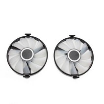 [해외] FDC10U12S9C 쿨러 팬 교체 XFX AMD RADEON RX 470 480 580 RX580 RX480 RX470 EDITION 크림슨 그래픽 카드 냉각 팬, Red light 2PCS