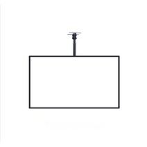 led 메뉴판 피자 가격표 라이트 패널 전광판 보드, 40x60, 검은색프레임가로화면(망원식붐보내기)